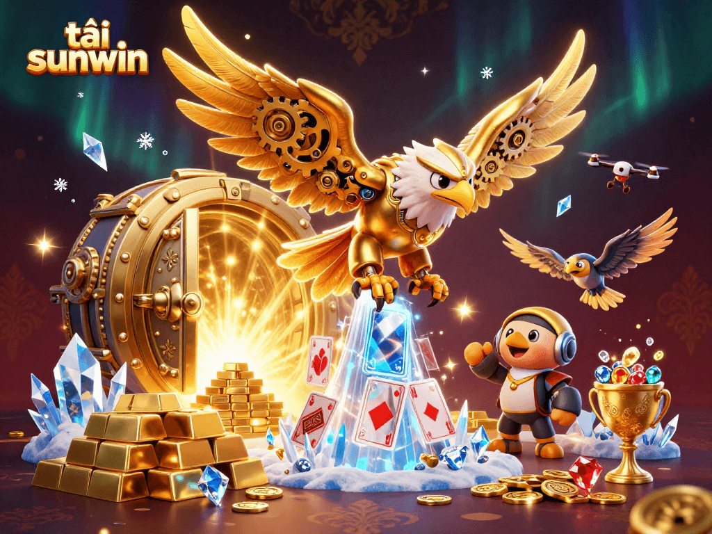 Play and win with tải sunwin in a dynamic 3D casino environment filled with treasures