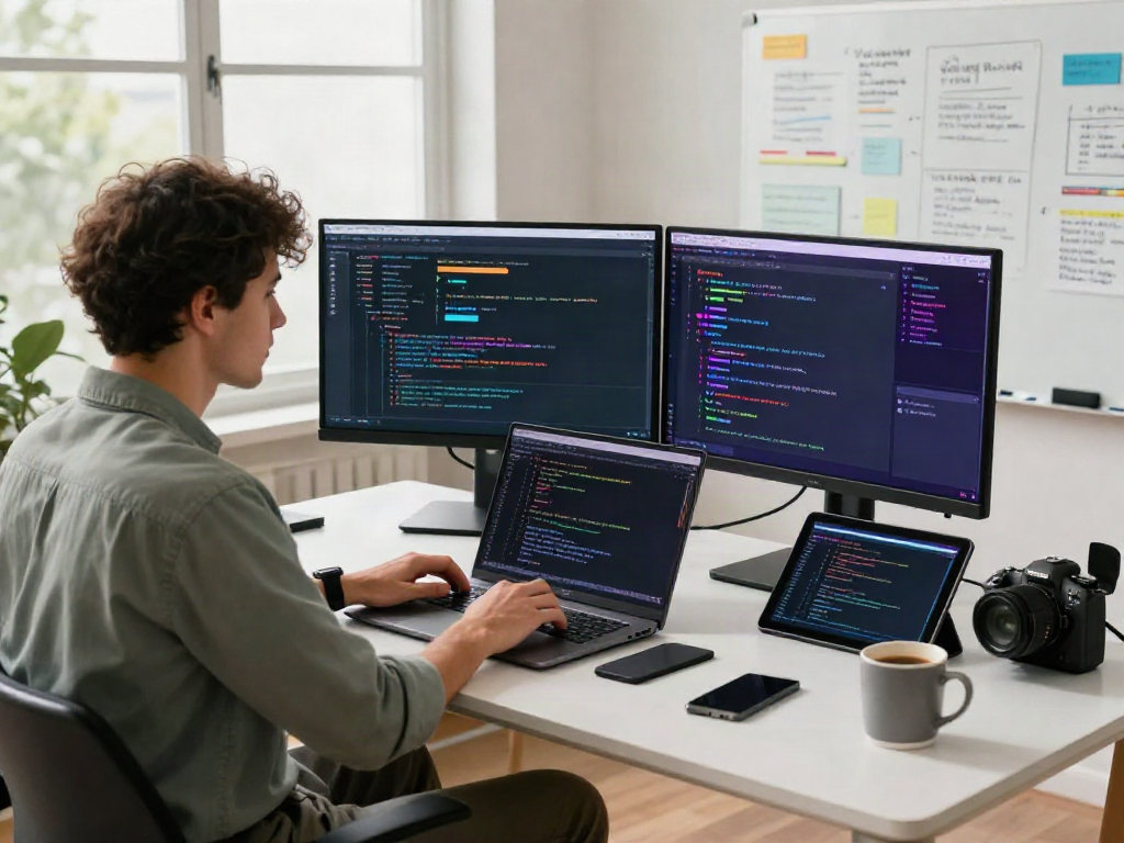 AI chat NSFW interface showcased in a vibrant digital workspace.
