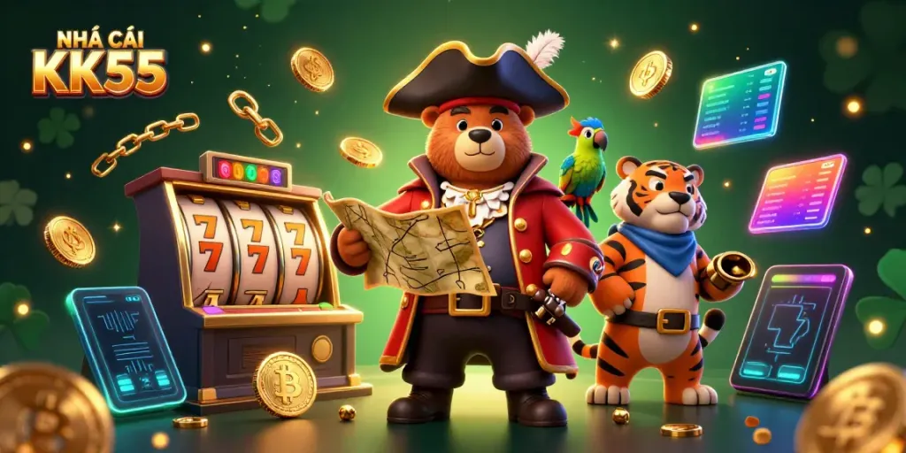 Engage with captivating games at NHÀ CÁI KK55, showcasing vibrant casino action and thrilling slots.