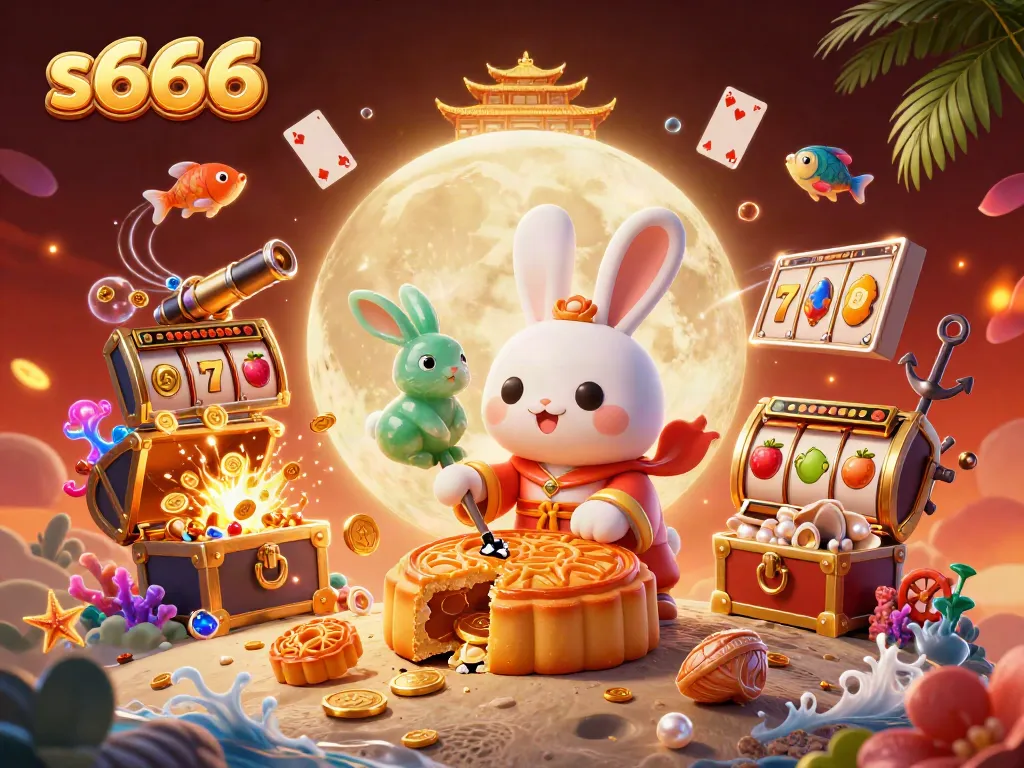 Experience thrilling gameplay with s666 under a vibrant moonlit casino atmosphere.