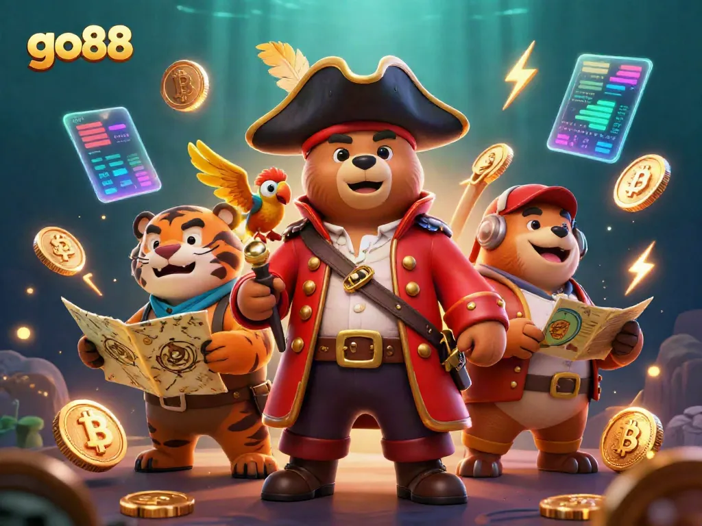 Spin and win at the go88 casino with vibrant themes, animated characters, and engaging gameplay.