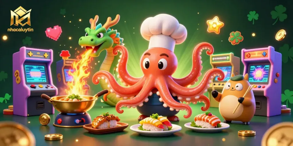 Experience thrilling casino action with nhacaiuytin at the vibrant game scene featuring unique characters.
