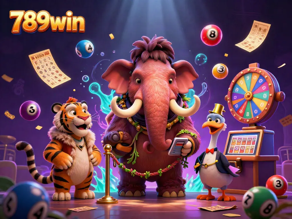 Experience the vibrant excitement of 789win with animated characters and dynamic gambling elements.