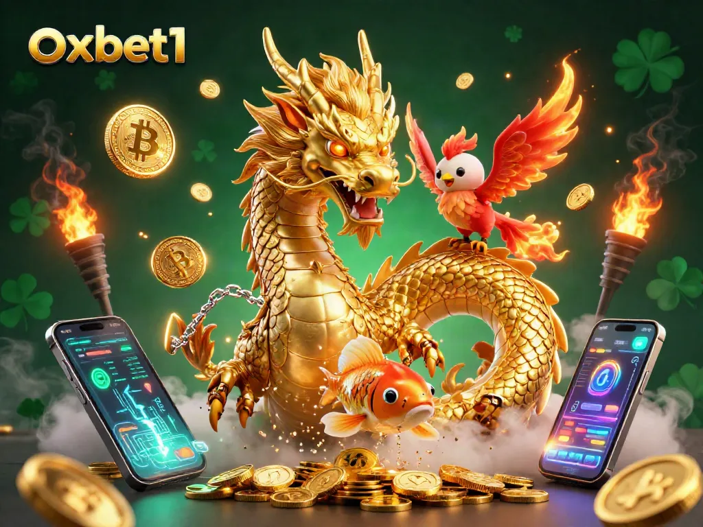 Engage with exciting games at oxbet1 featuring a vibrant casino scene with fantasy elements.