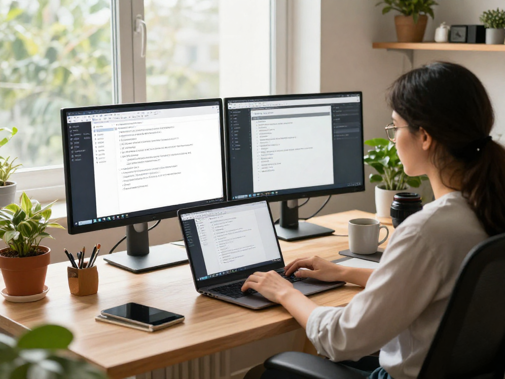 Engaged user utilizing 搜狗输入法 for efficient typing in a modern workspace.