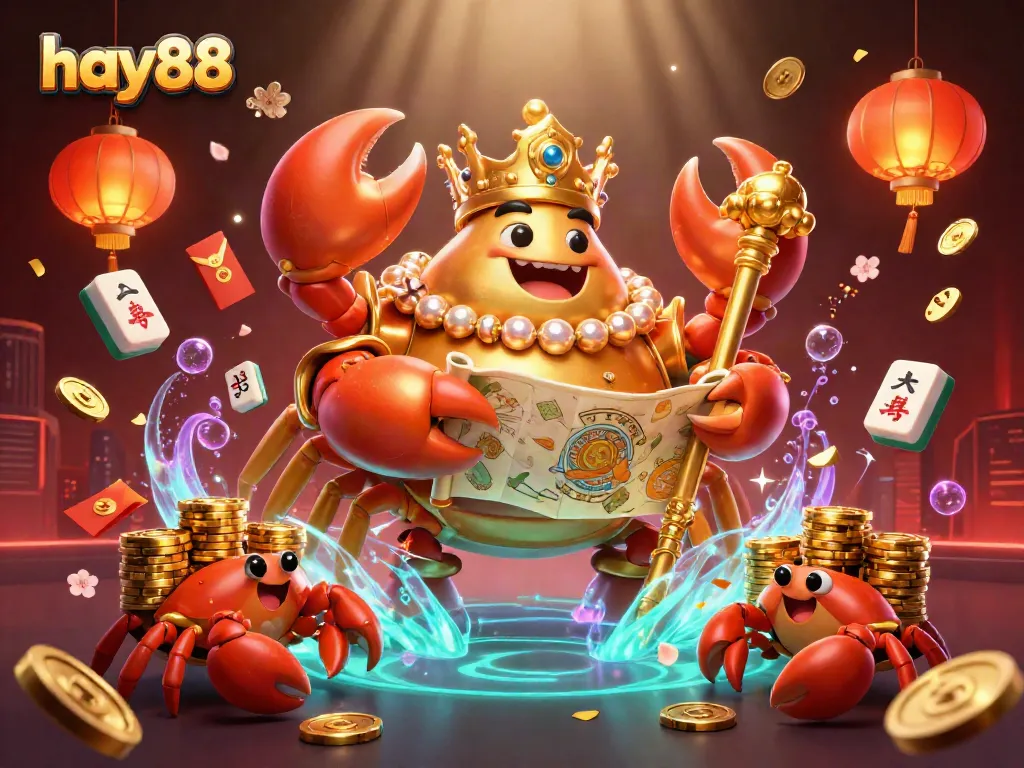 Experience exciting gaming adventures with hay88 as the golden crab emperor leads the action!