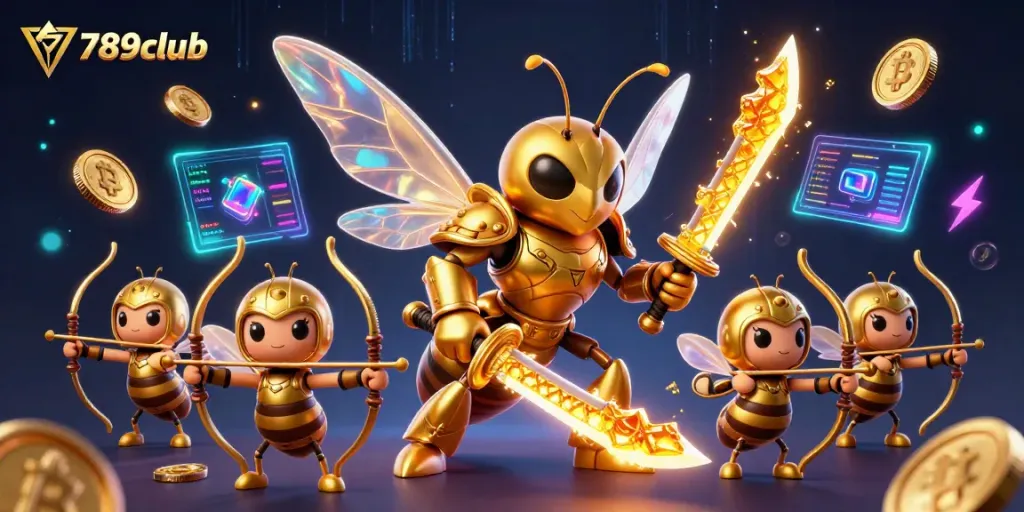 Experience the thrill of 789club with dynamic casino elements and vibrant illustrations.