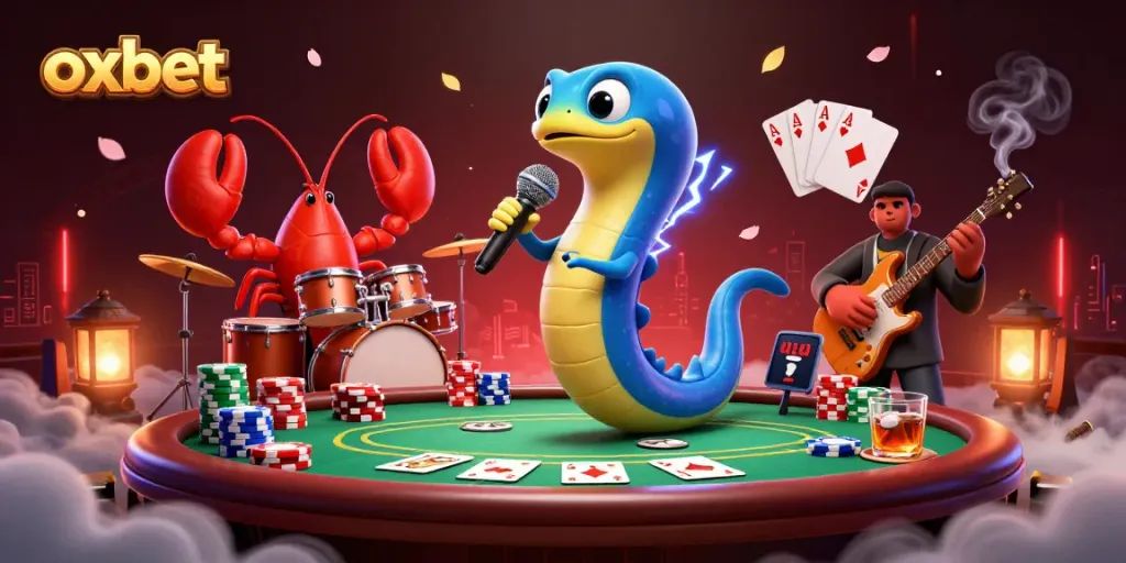 Experience thrilling action at Oxbet's underwater casino with vibrant characters and gaming elements.